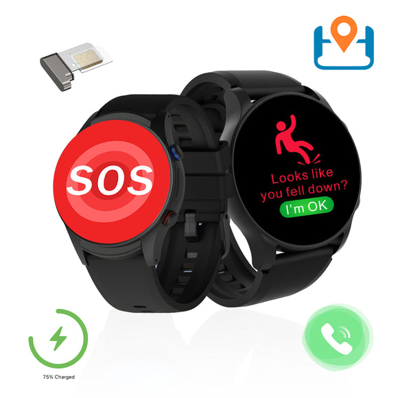 Montre Connectée SENIOR 1 4G - Soins à Distance   Sécurité et Assistance Globale pour Personnes Âgées et Handicapées !