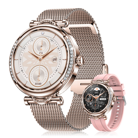 Montre Connectée LUXURY ONE - Smartwatch Femme, Élégance et Technologie au Poignet !